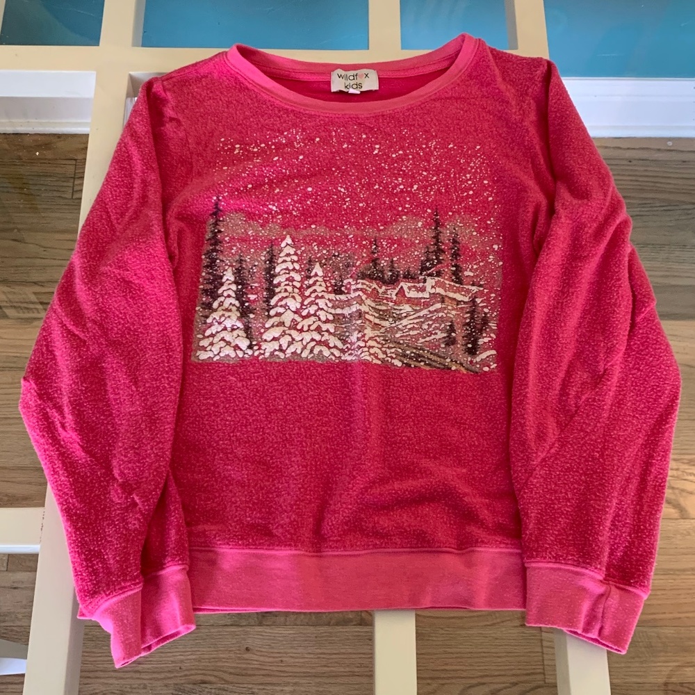 Snowy Day Pink Top